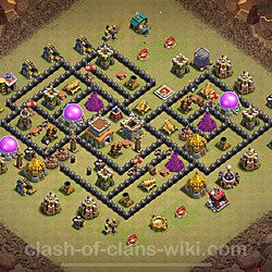 Die Base Rathaus LvL 8 für Clan Krieg (#1339)