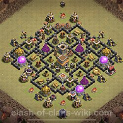 Die Base Rathaus LvL 8 für Clan Krieg (#78)