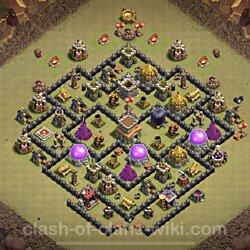 Base plan (layout), Town Hall Level 8 for clan wars (#80)