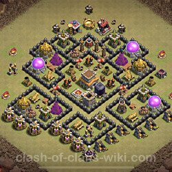 Base plan (layout), Town Hall Level 8 for clan wars (#81)