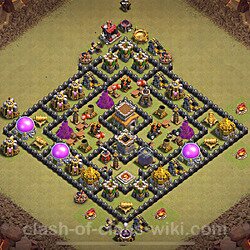 Die Base Rathaus LvL 8 für Clan Krieg (#816)