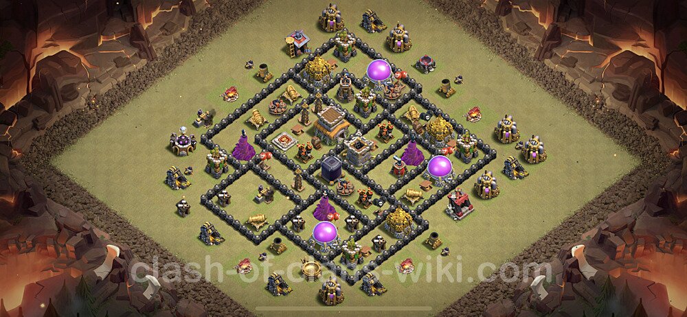 Die Clan War Base RH8 + Link, Anti Alles, Hybrid 2023 - COC Rathaus Level 8 Kriegsbase (CK / CW), #9