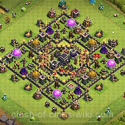 Base plan (layout), Town Hall Level 9 for trophies (defense) (#1045)