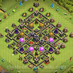 Base plan (layout), Town Hall Level 9 for trophies (defense) (#1219)