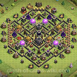 Base plan (layout), Town Hall Level 9 for trophies (defense) (#122)