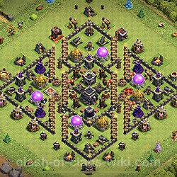 Base plan (layout), Town Hall Level 9 for trophies (defense) (#361)