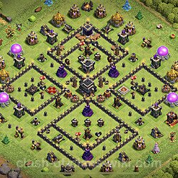 Base plan (layout), Town Hall Level 9 for trophies (defense) (#363)