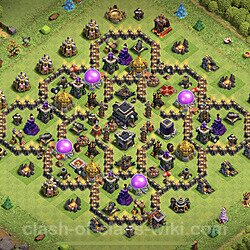 Base plan (layout), Town Hall Level 9 for trophies (defense) (#373)