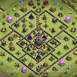 Base plan (layout), Town Hall Level 9 for trophies (defense) (#375)