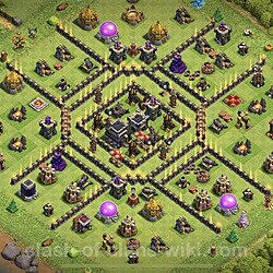 Base plan (layout), Town Hall Level 9 for trophies (defense) (#377)
