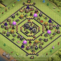 Base plan (layout), Town Hall Level 9 for trophies (defense) (#378)