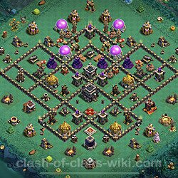 Base plan (layout), Town Hall Level 9 for trophies (defense) (#383)