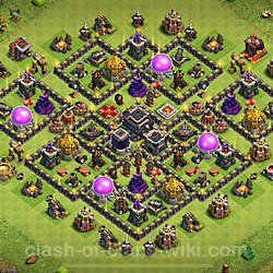 Base plan (layout), Town Hall Level 9 for trophies (defense) (#387)
