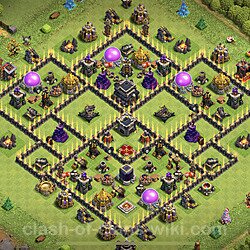 Base plan (layout), Town Hall Level 9 for trophies (defense) (#390)