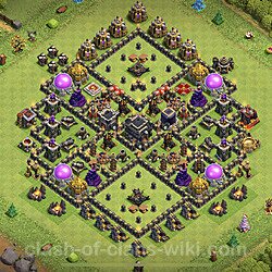 Base plan (layout), Town Hall Level 9 for trophies (defense) (#391)