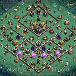 Base plan (layout), Town Hall Level 9 for trophies (defense) (#413)