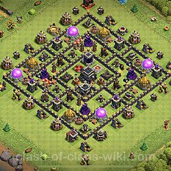 Base plan (layout), Town Hall Level 9 for trophies (defense) (#981)