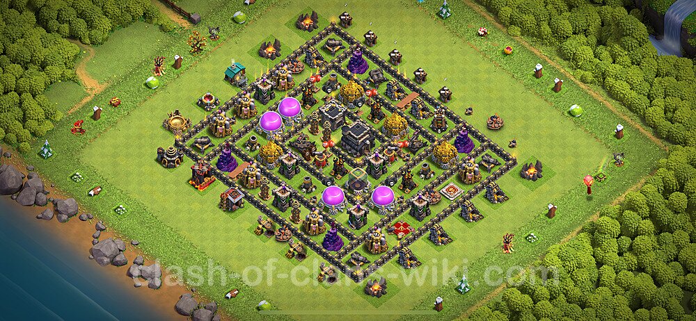 Anti Everything TH9 Base Plan with Link, Copy Town Hall 9 Design 2024, #1680