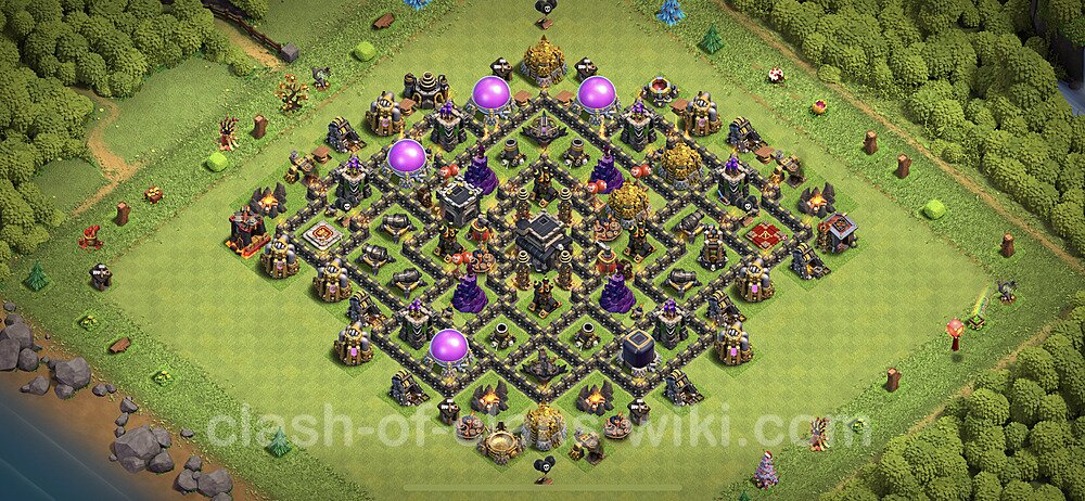 Anti Everything TH9 Base Plan with Link, Copy Town Hall 9 Design 2023, #371