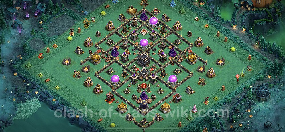 Full Upgrade TH9 Base Plan with Link, Anti 3 Stars, Anti Everything, Copy Town Hall 9 Max Levels Design 2023, #381