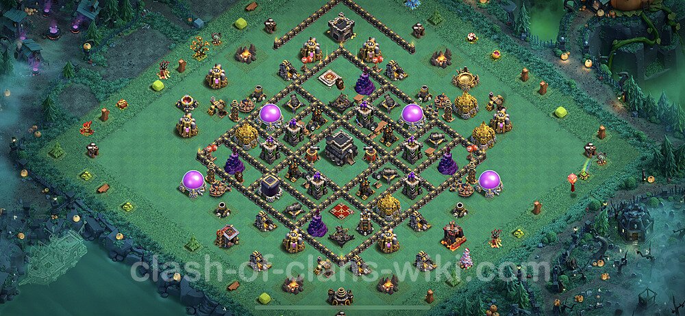 Anti Everything TH9 Base Plan with Link, Copy Town Hall 9 Design 2023, #382