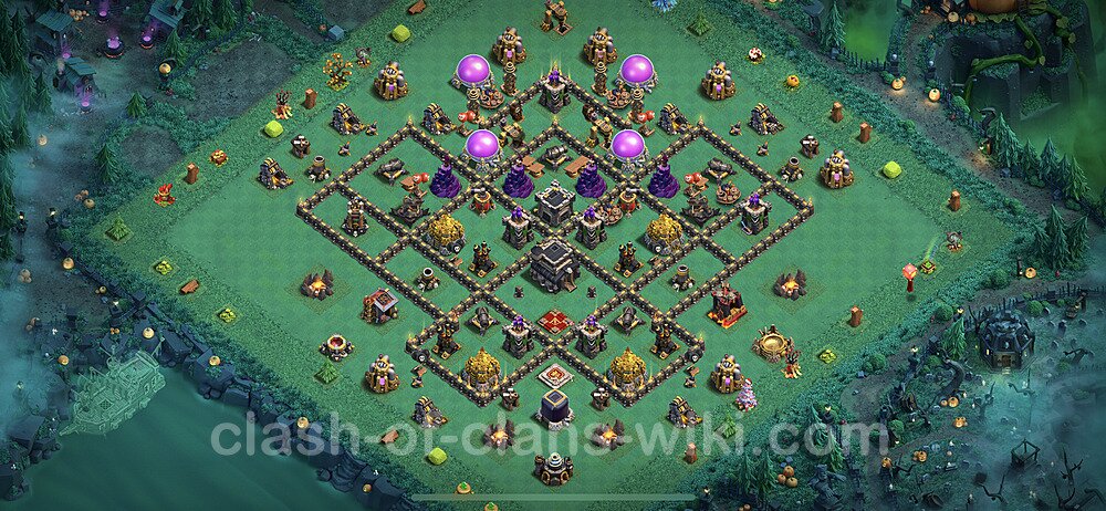TH9 Anti 2 Stars Base Plan with Link, Anti Everything, Copy Town Hall 9 Base Design 2023, #383