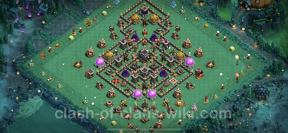 Full Upgrade TH9 Base Plan with Link, Copy Town Hall 9 Max Levels Design 2023, #410