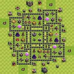 Base plan (layout), Town Hall Level 9 for farming (#153)