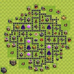 Base plan (layout), Town Hall Level 9 for farming (#154)