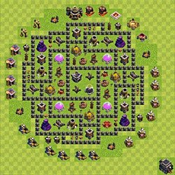 Base plan (layout), Town Hall Level 9 for farming (#155)