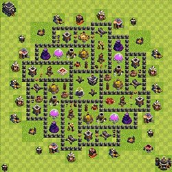 Base plan (layout), Town Hall Level 9 for farming (#162)