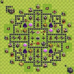 Base plan (layout), Town Hall Level 9 for farming (#163)