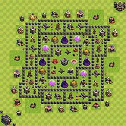 Base plan (layout), Town Hall Level 9 for farming (#166)