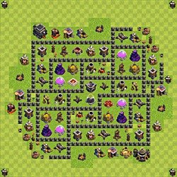 Base plan (layout), Town Hall Level 9 for farming (#167)