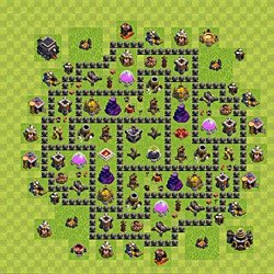 Base plan (layout), Town Hall Level 9 for farming (#168)