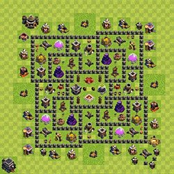 Base plan (layout), Town Hall Level 9 for farming (#172)