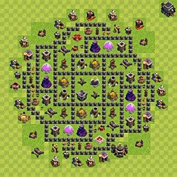 Base plan (layout), Town Hall Level 9 for farming (#176)