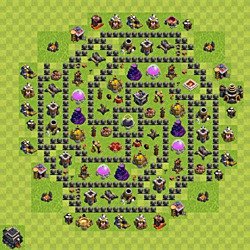 Base plan (layout), Town Hall Level 9 for farming (#178)