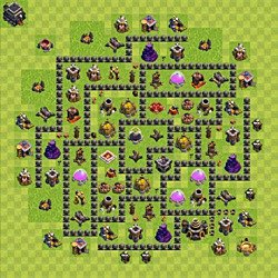 Base plan (layout), Town Hall Level 9 for farming (#184)