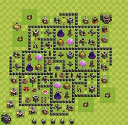 Base plan (layout), Town Hall Level 9 for farming (#58)