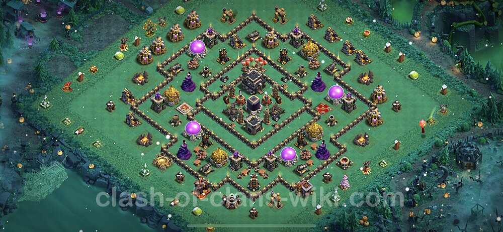 Base plan TH9 (design / layout) with Link, Hybrid for Farming 2023, #650