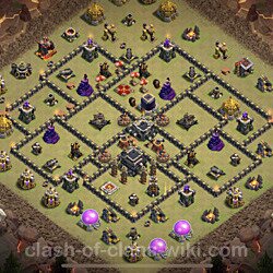 Base plan (layout), Town Hall Level 9 for clan wars (#113)