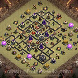 Base plan (layout), Town Hall Level 9 for clan wars (#114)