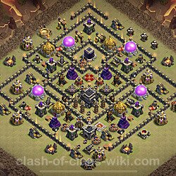 Base plan (layout), Town Hall Level 9 for clan wars (#14)