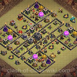 Base plan (layout), Town Hall Level 9 for clan wars (#1664)