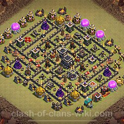 Base plan (layout), Town Hall Level 9 for clan wars (#1699)