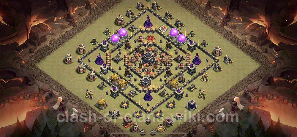 TH9 Max Levels War Base Plan with Link, Anti Everything, Anti Air / Dragon, Copy Town Hall 9 CWL Design 2023, #85