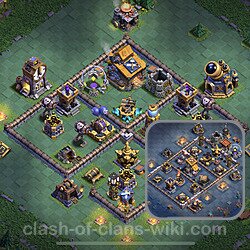 Best Builder Hall Level 10 Anti 3 Stars Base with Link - Copy Design 2023 - BH10, #125