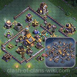 Best Builder Hall Level 10 Anti Everything Base with Link - Copy Design 2023 - BH10, #126