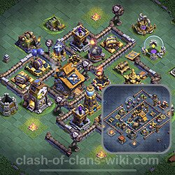 Best Builder Hall Level 10 Anti 3 Stars Base with Link - Copy Design 2023 - BH10, #128